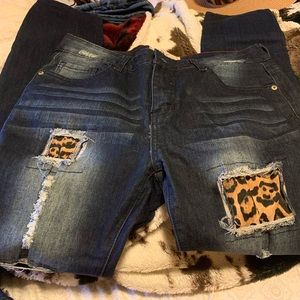 L&B leopard jeans